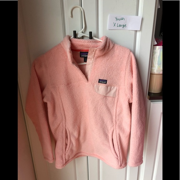 Patagonia youth XL coral pullover